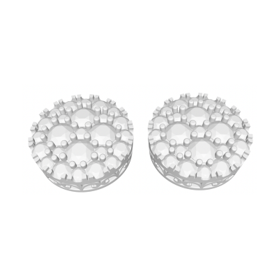 3 TCW Diamond Cluster Earrings