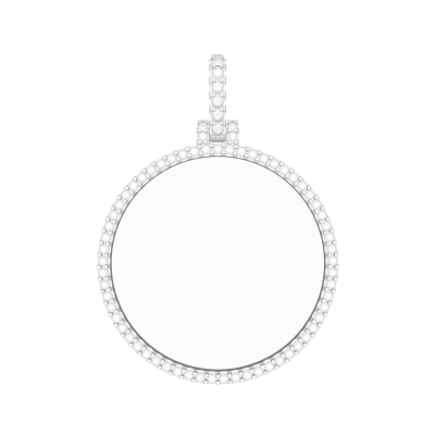 38mm (1.5 inches) Picture Pendant With 1.70mm Diamonds