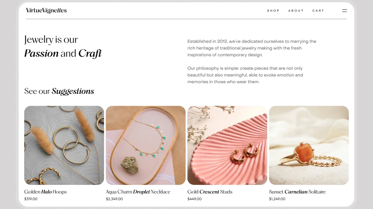 I Will Create the Perfect Jewelry E-Commerce Website For You