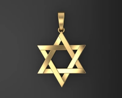 Small Plain Star of David pendant