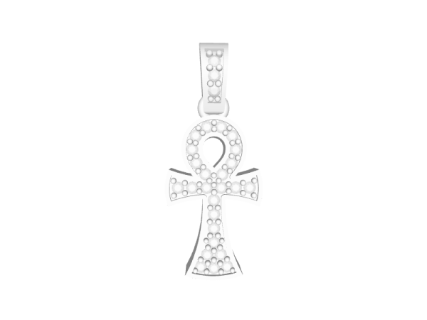 15.34mm (0.60 inches) Ankh Cross Style 9