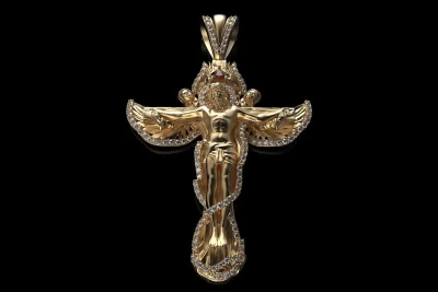 Intricate Jesus Cross Pendant