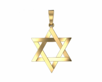 Small Plain Star of David pendant