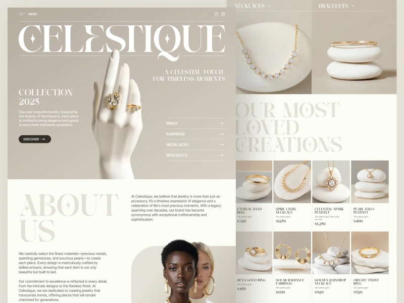 I Will Create the Perfect Jewelry E-Commerce Website For You