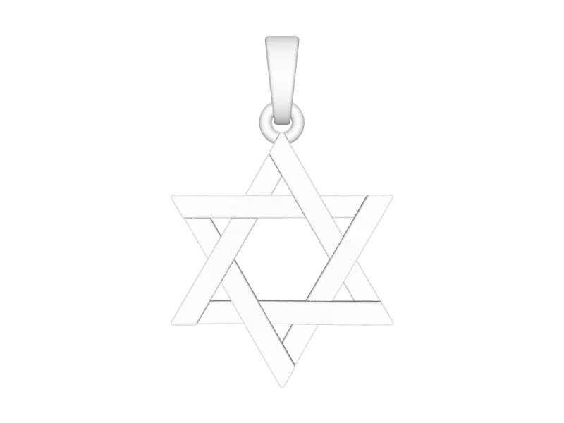 Small Plain Star of David pendant