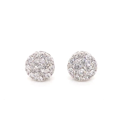 3 TCW Diamond Cluster Earrings