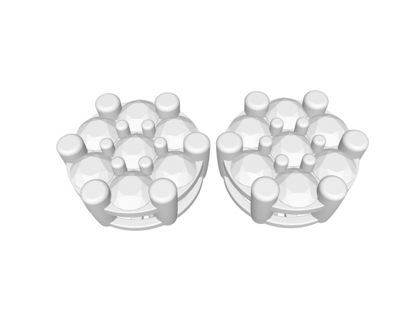 2.87 TCW Diamond Cluster Earrings