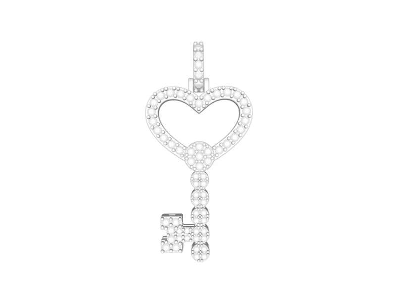 Heart Key Pendant