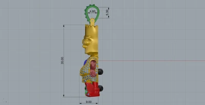 Small Bart Simpson Pendant