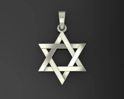 Small Plain Star of David pendant