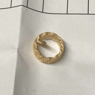 Solid Cuban Ring With Double Row Diamonds