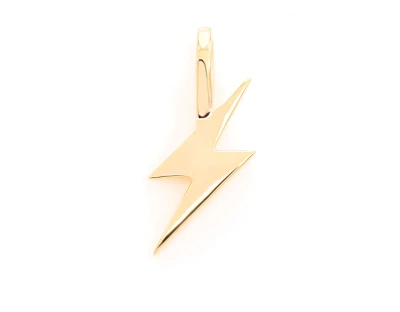 Mini Lightning Bolt Pendant Plain