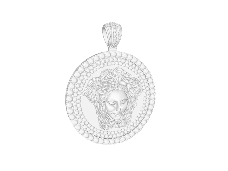 Versace Medusa Head Medallion Pendant