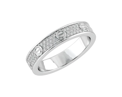 Cartier Love Ring, Paved with Diamonds