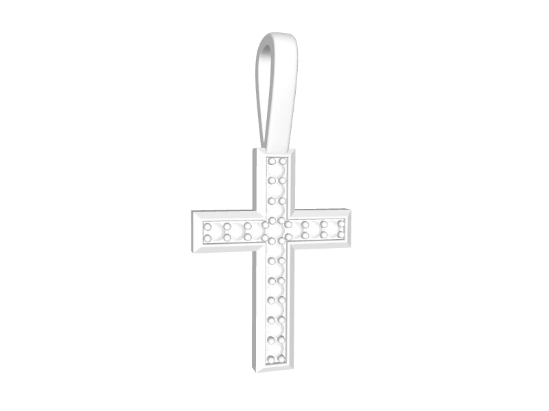 Mini Cross Pendant With Diamonds