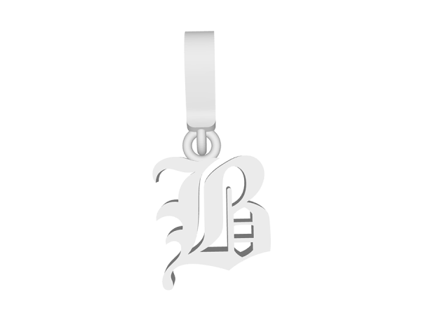 15mm (0.60 inches) Letter B Old English Font