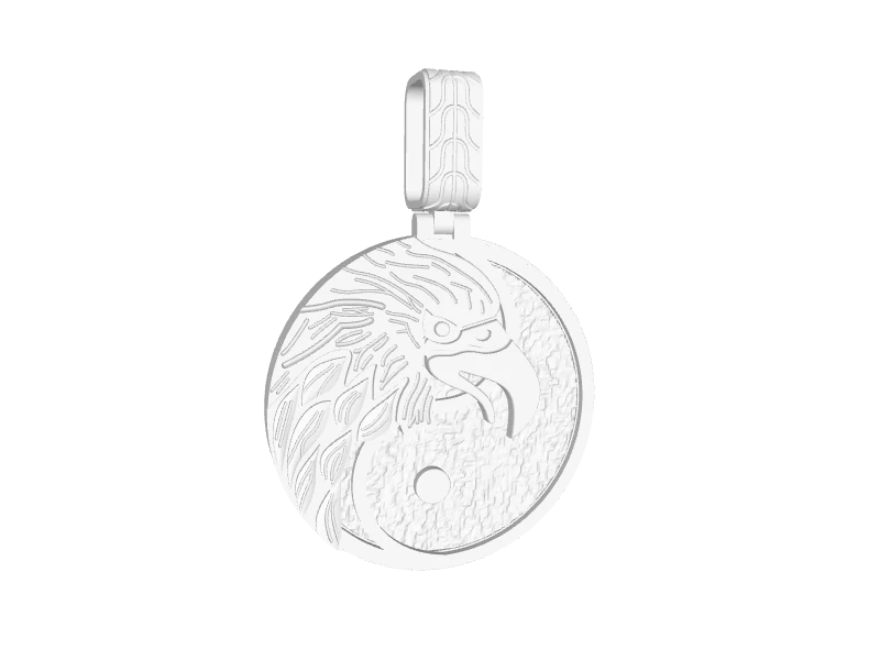 Round Eagle Yin-Yang Pendant